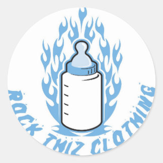 Rock Thiz Clothing Stickers Blue Baby Bottle