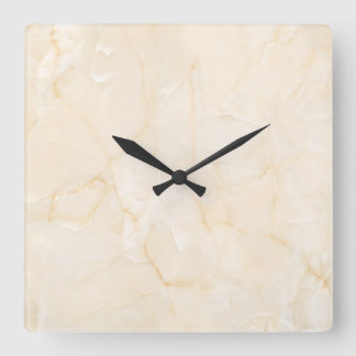 Rock Tile Marble Square Wall Clock