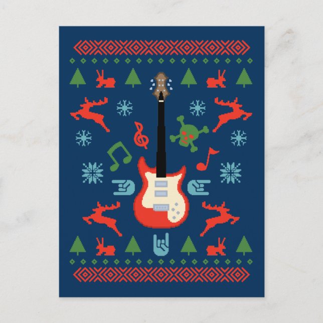 Rock Ugly Sweater Tees Postcard (Front)