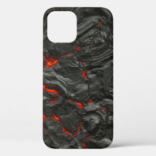 Rock volcanic hot lava burn boil iPhone 12 case