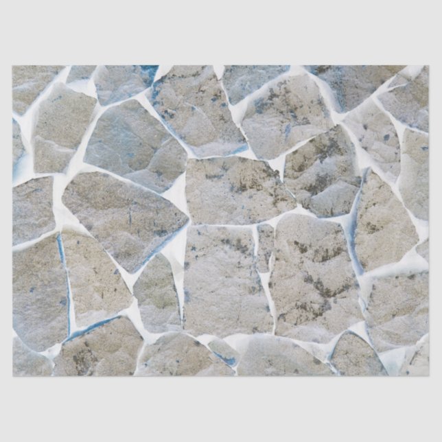 Rock Wall Reversed  Tissue Paper (Front)