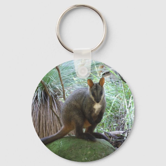 Rock Wallaby Key Ring (Front)