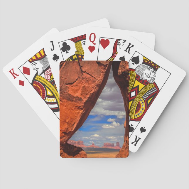 Rock window to Monument Valley, AZ Playing Cards (Back)