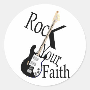 Rock Your Faith G-Style Classic Round Sticker