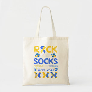 Rock Your Socks for World Down Syndrome Day 3/21 Tote Bag