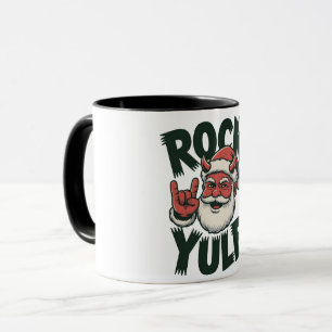 Rock Yule Santa Devil Horns Yule krampus Mug