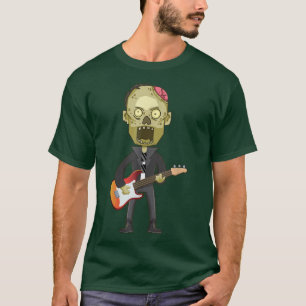 Rock Zombie Halloween Costume Themed Music Party C T-Shirt