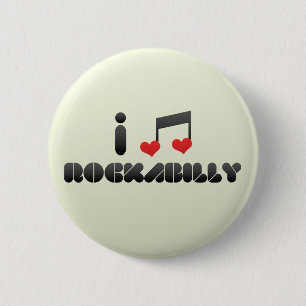 Rockabilly 6 Cm Round Badge