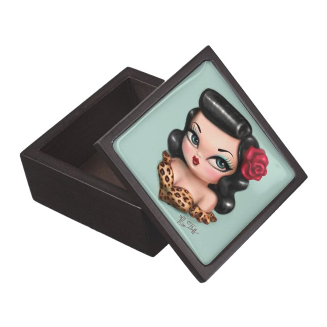Rockabilly Baby Doll Jewellery Box (Opened)