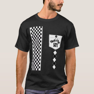 Rockabilly Bowling 50s Sock Hop Costumes Greaser R T-Shirt