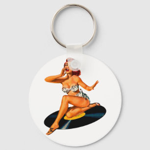 Rockabilly Goddess Key Ring