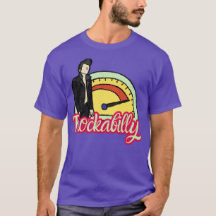 Rockabilly Greaser and Tachometer T-Shirt