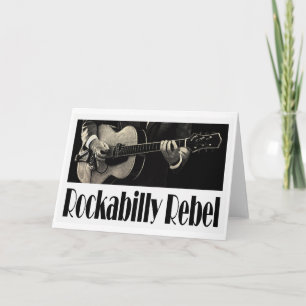 Rockabilly Rebel Greeting Card