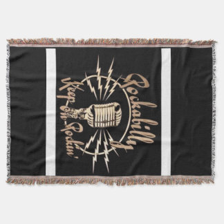 rockabilly rockandroll throw blanket