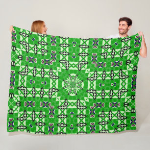 Rockabilly Royal Goblin Satin Foulard Fleece Blanket