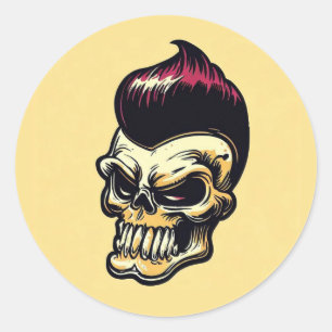 'ROCKABILLY SKULL' Sticker