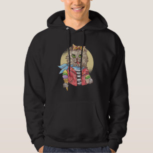 Rockabilly-Style Cat Hoodie