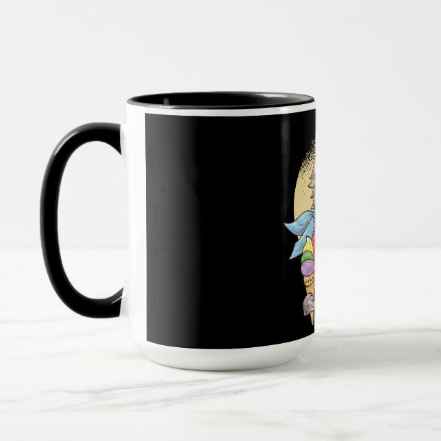 Rockabilly-Style Cat Mug (Left)