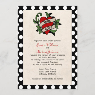 Rockabilly Wedding Invitation