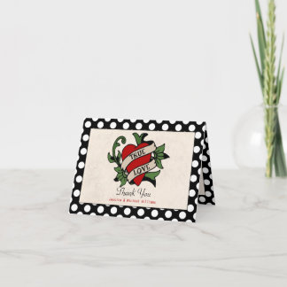 Rockabilly Wedding Thank You Card