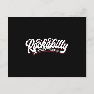Rockabilly Wild Rock N Roll - Typo - neg Postcard
