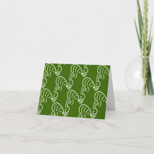 ROCKABILLY YELL (EVERGREEN) CARD