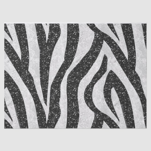 Rockabilly Zebra Print Tissue Paper (Front)