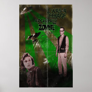 Rockabilly Zombie Poster