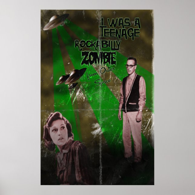 Rockabilly Zombie Poster (Front)