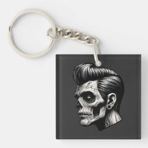 Rockabilly Zombie Vibes Key Ring