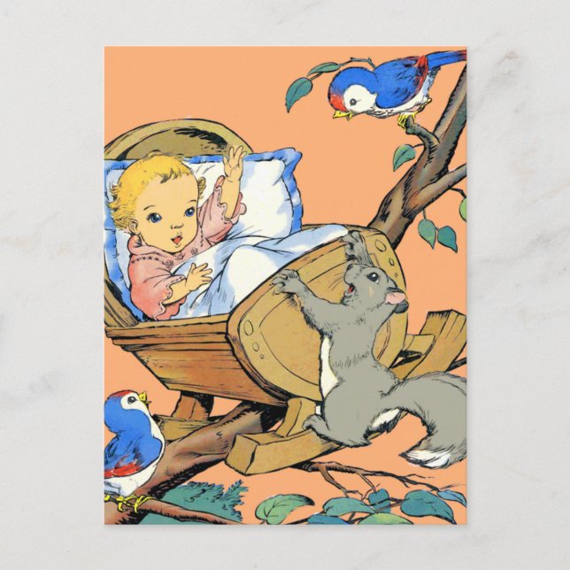 Rockabye Baby and Animals Postcard (Front)