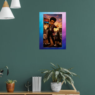 Rockachibi Bobby Dawn Vintage Poster