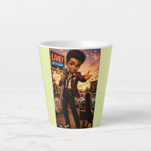 Rockachibi Bobby – Vintage Gift Idea Latte Mug
