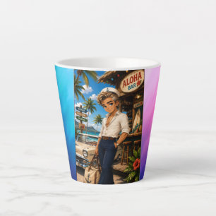 Rockachibi Bruce Dawn – Vintage Gift Idea Latte Mug