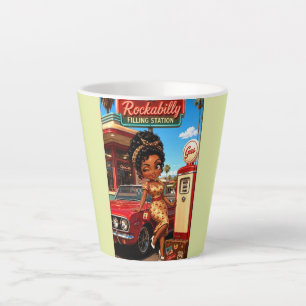 Rockachibi Gloria – Vintage Gift Idea Latte Mug