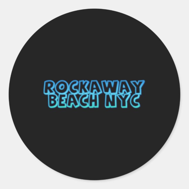 Rockaway Beach New York Classic Round Sticker (Front)