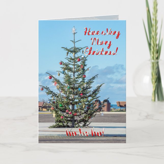 Rockaway Beach, OR - Have A Very Merry Christmas Holiday Card (Front)