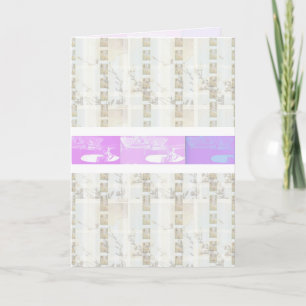 Rockaway Beach Surfer FlowerPlaid SurferInlay card