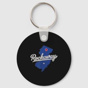 Rockaway New Jersey Nj Map  Key Ring