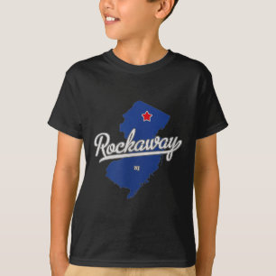 Rockaway New Jersey Nj Map  T-Shirt