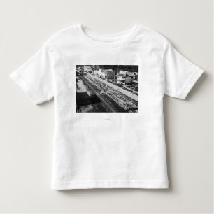 Rockaway, Oregon Beach and Main Street Photograp Toddler T-Shirt