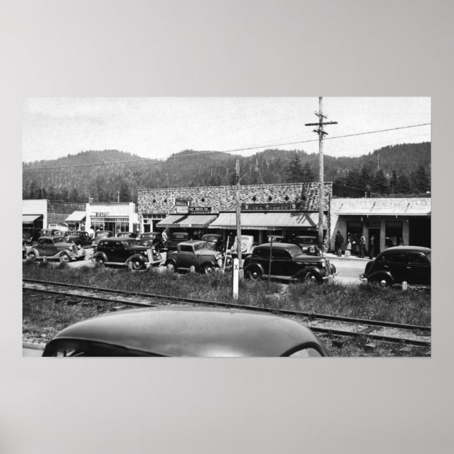 Rockaway, Oregon Main Business Section Poster (Front)
