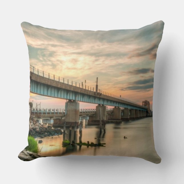 Rockaway Train Bridge Cushion (Front)