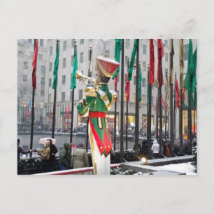 Rockefeller Centre Christmas Holiday Postcard
