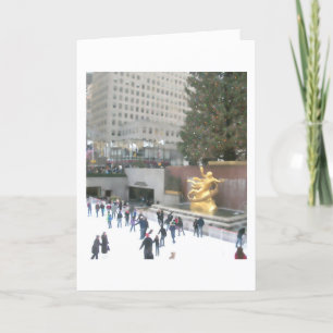 Rockefeller Centre Ice Rink & Tree Holiday Card