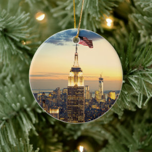 Rockefeller Centre Manhattan New York City Ceramic Ornament