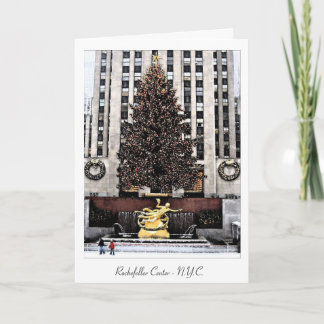 Rockefeller Centre - New York City Holiday Card
