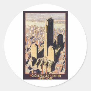 Rockefeller Centre New York Classic Round Sticker