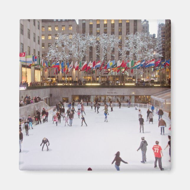 Rockefeller Centre Skating Rink Magnet (Front)
