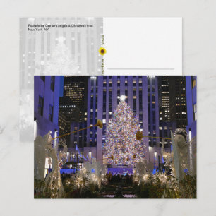 Rockefeller Centre's Angels & Christmas Tree - Postcard